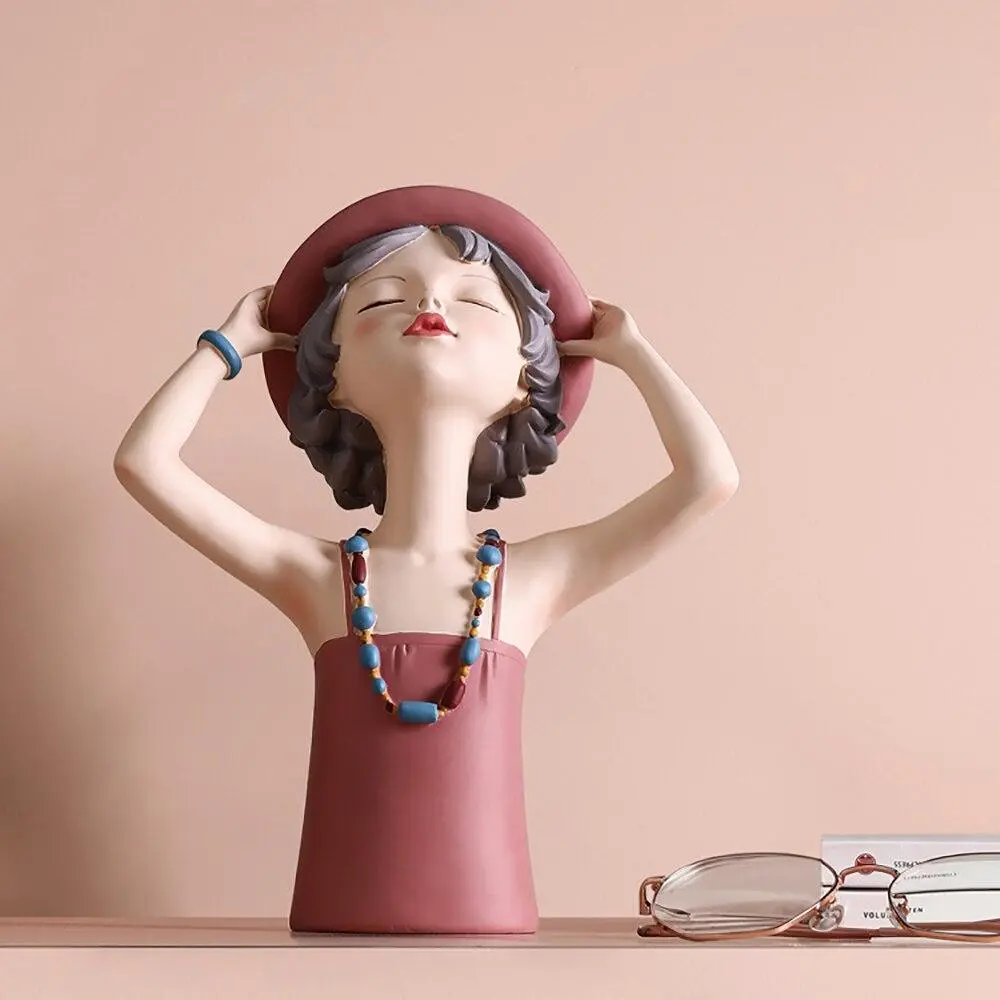 Girl Tray Storage Sculpture