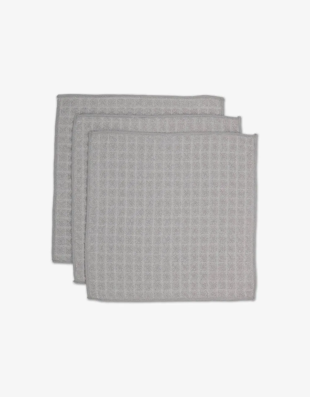 Textured Waffle Washcloth Trio