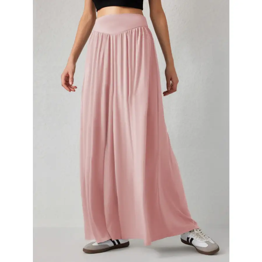 Relaxed High Waist Wide Leg Pants