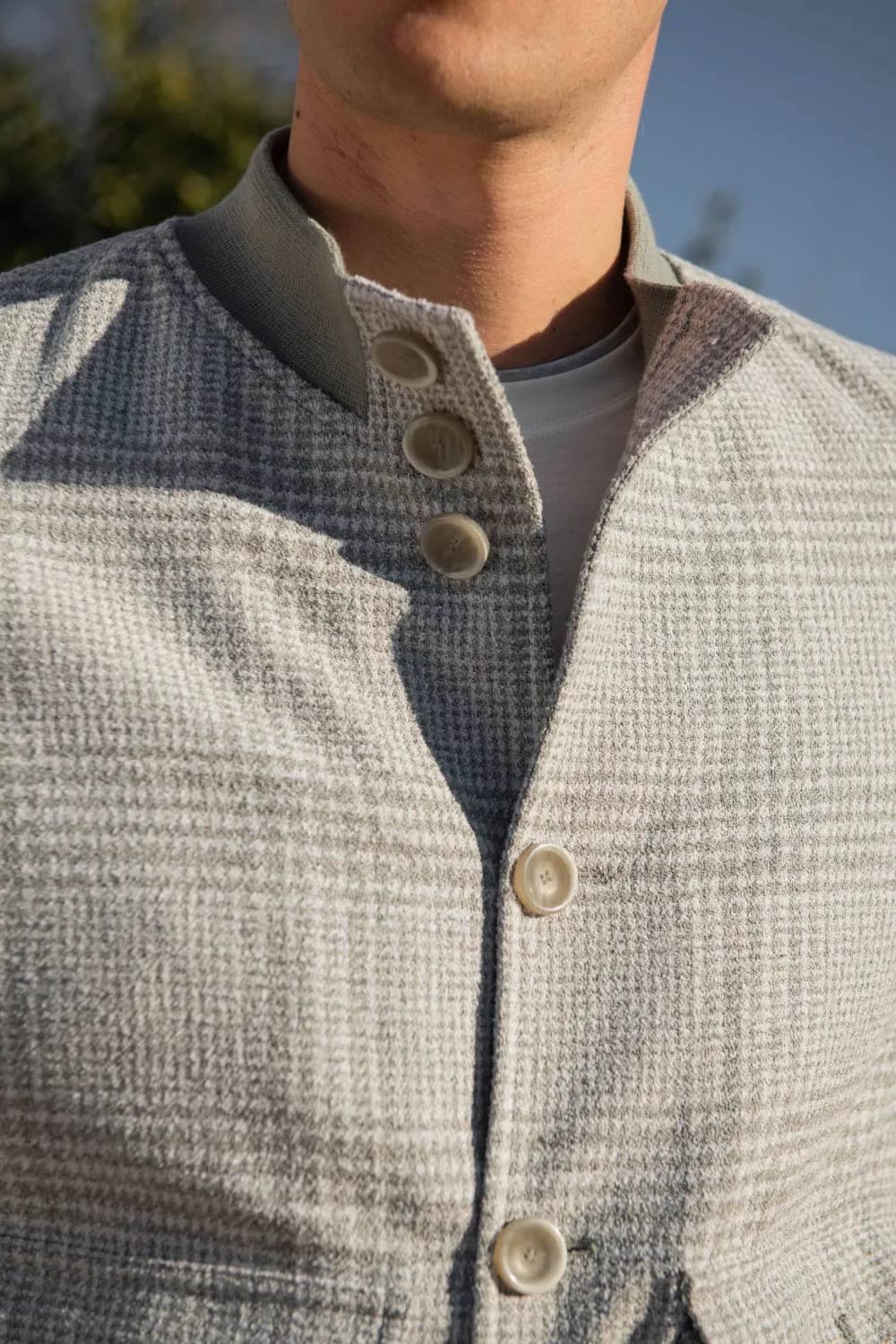 Light Grey Bomber Jacket