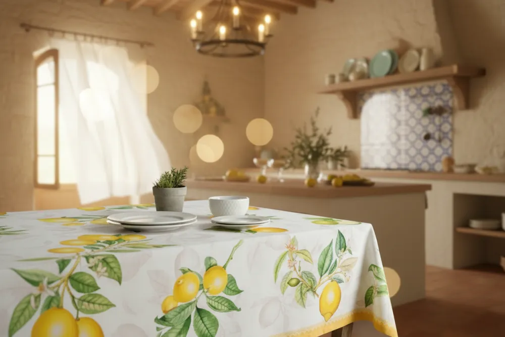 Limoncello Cotton Tablecloth