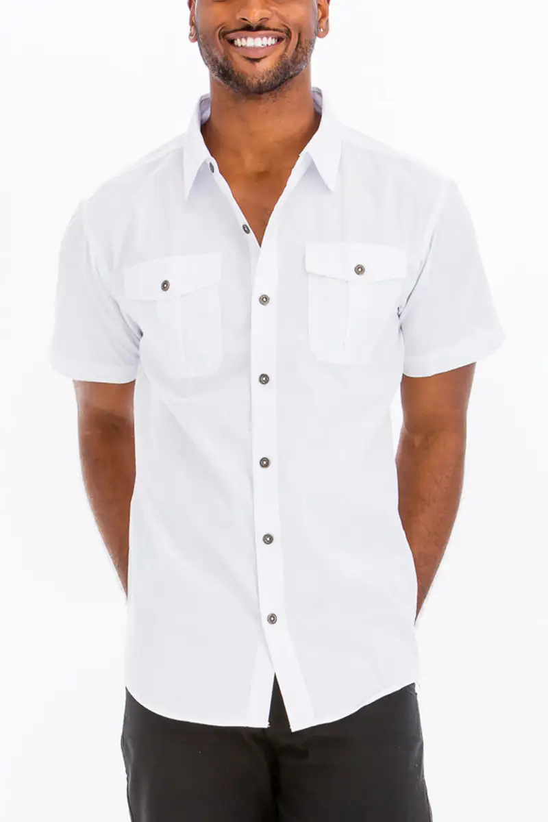 Two Pocket Button-Up Shirt