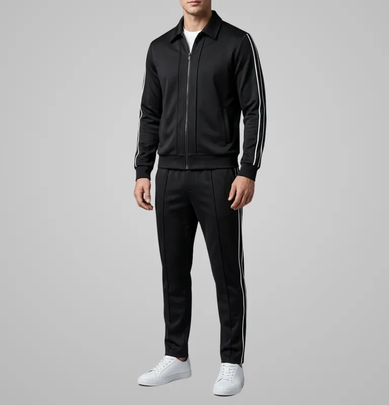 Zip Front Lightweight Tracksuit Set