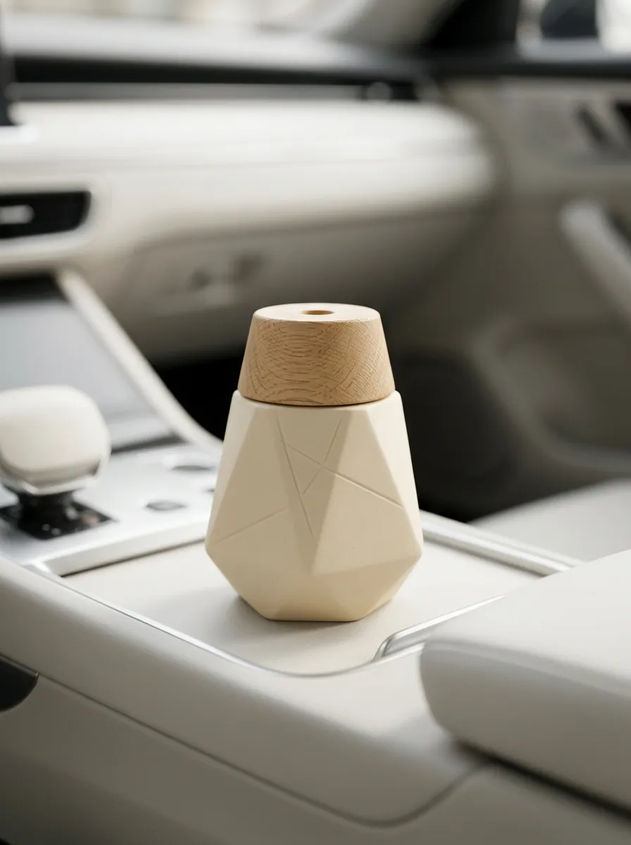 Refined Geometric Ceramic Car Air Freshener