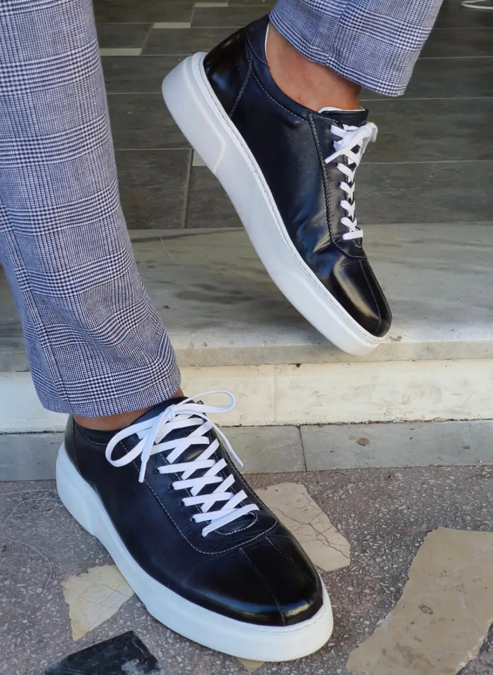 Refined Classic Mid-Top Sneakers
