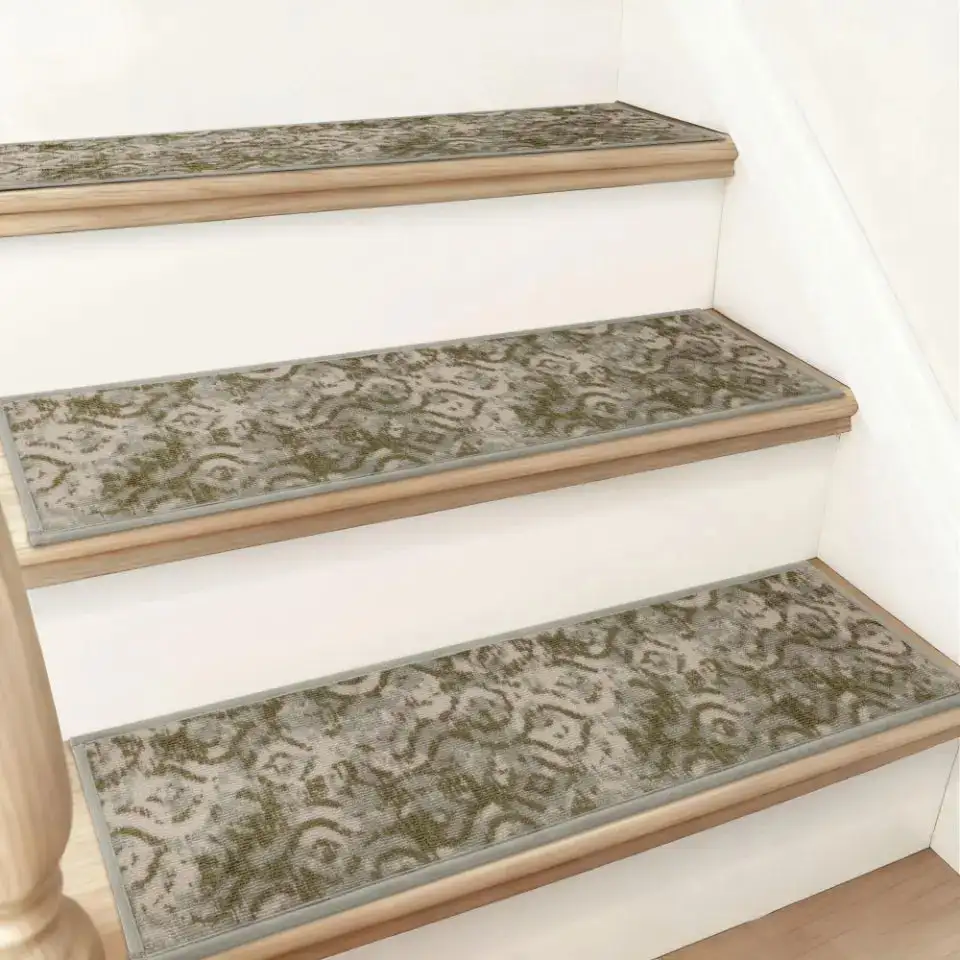 Geometric Floral Stair Tread Set