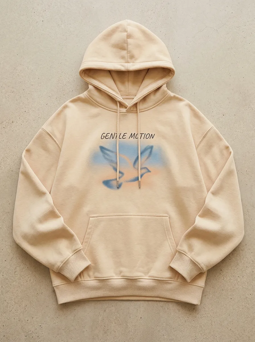 Gentle Motion Dove Airbrush Hoodie