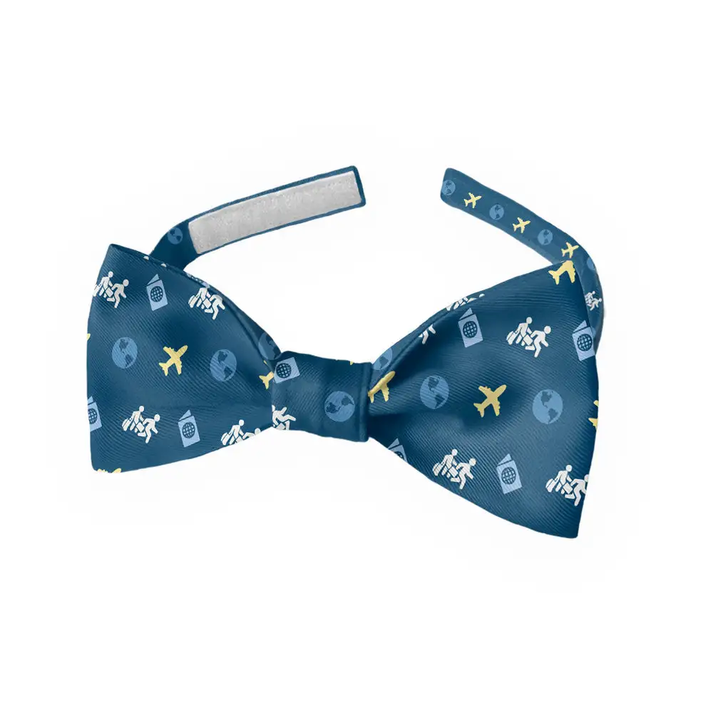 Traveling with Friends Pattern Bow Tie