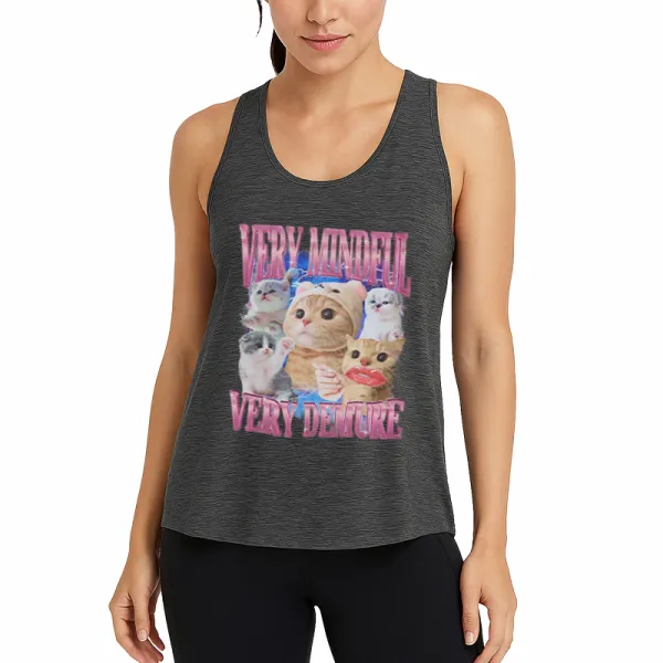 Very Mindful Demure Cat Meme Athletic Tank