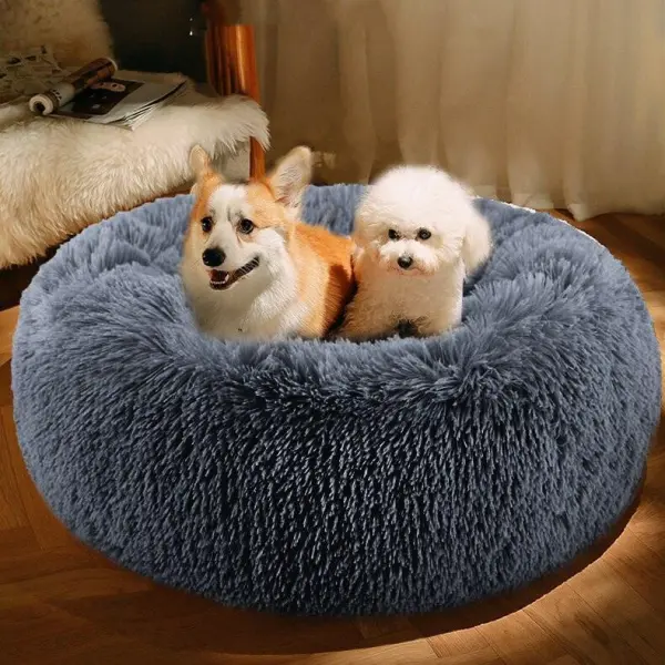 Plush Round Pet Bed
