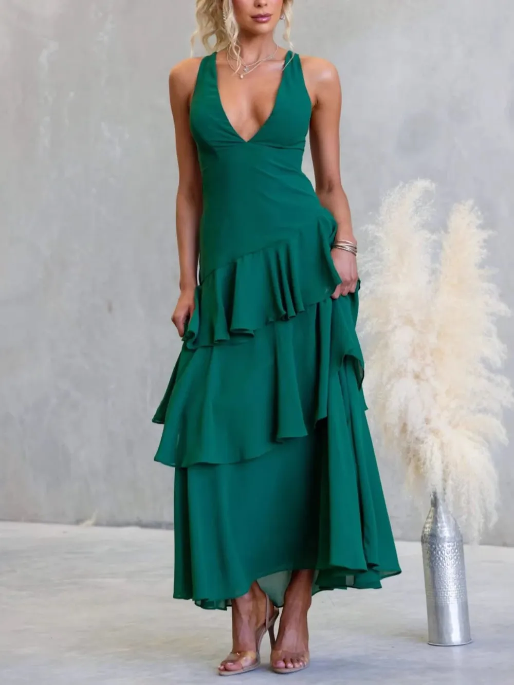 Classic Sleeveless Maxi Dress