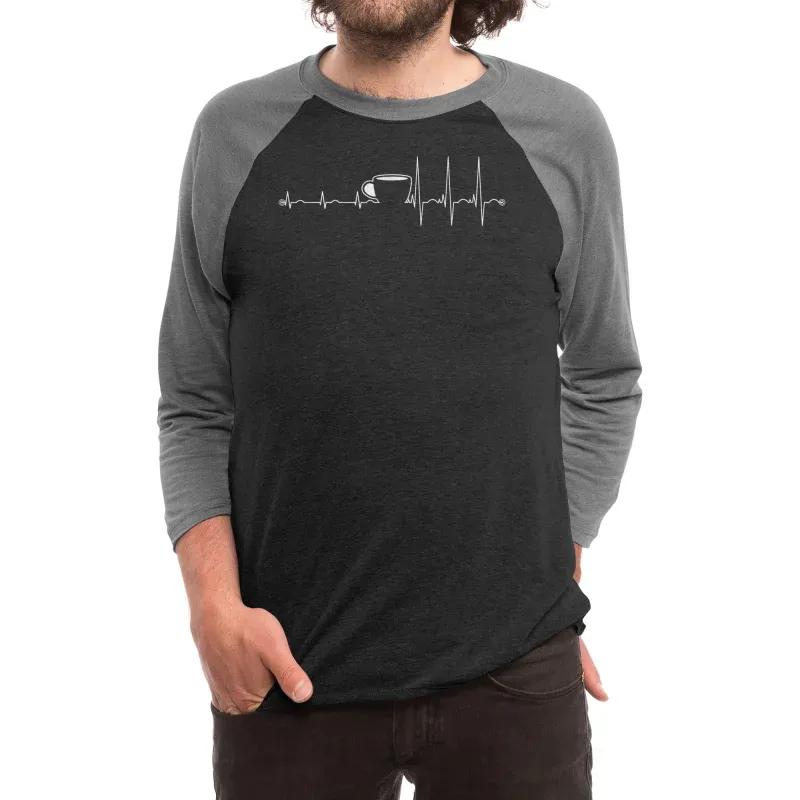 Men's Casual Simple-Line Graffiti Long-Sleeved T-Shirt