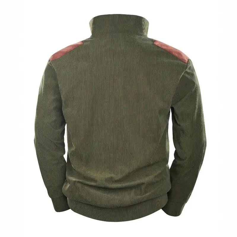 Washed Crew Patchwork Sweatshirt