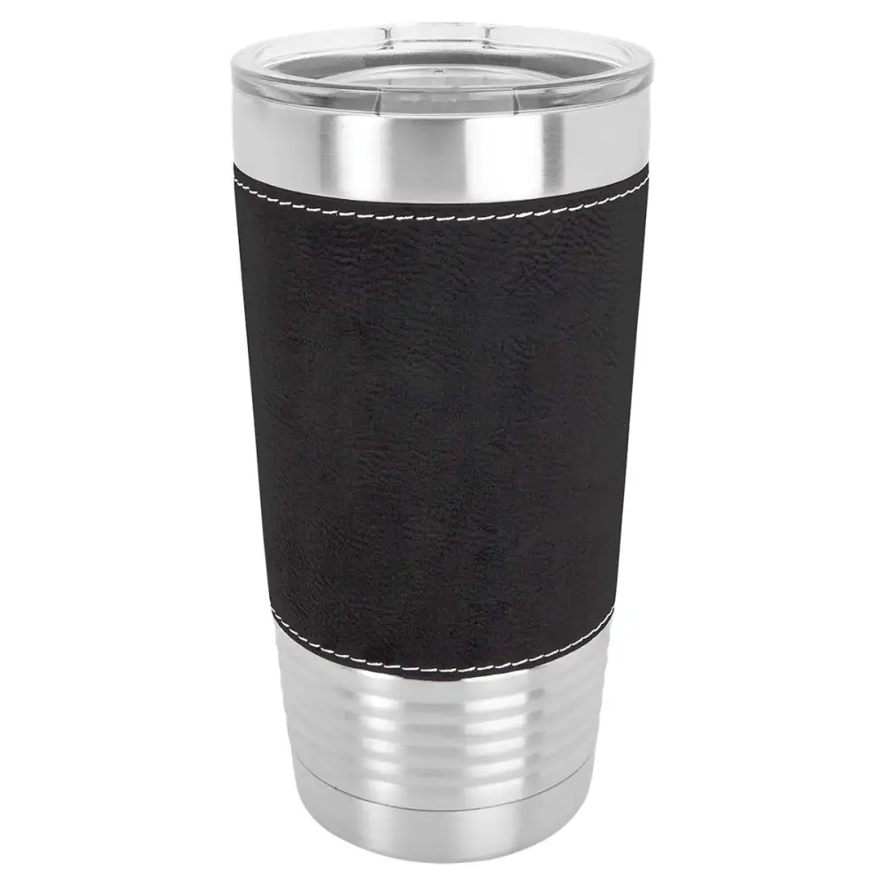 Faux Leatherette Finish Stainless Steel Tumbler