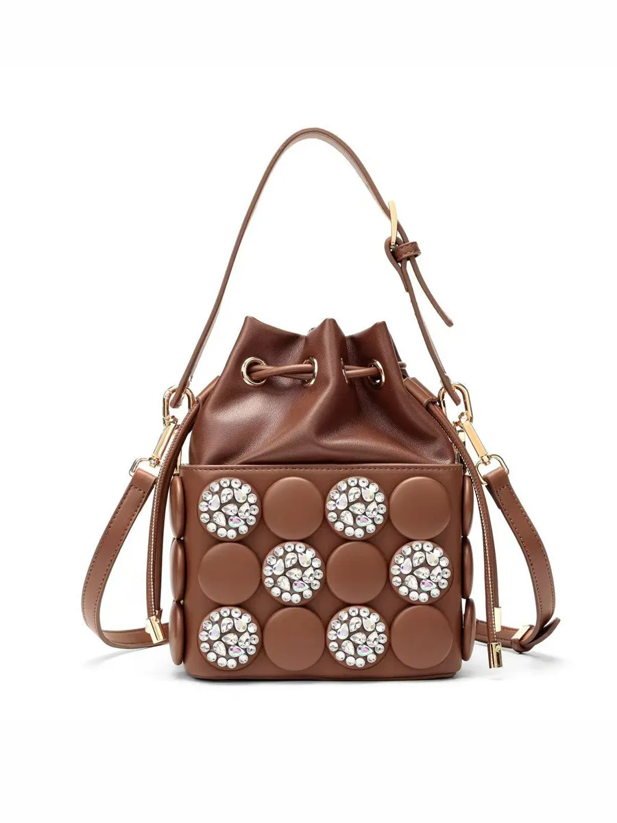 Persephone Retro-Button Cylindrical Bag