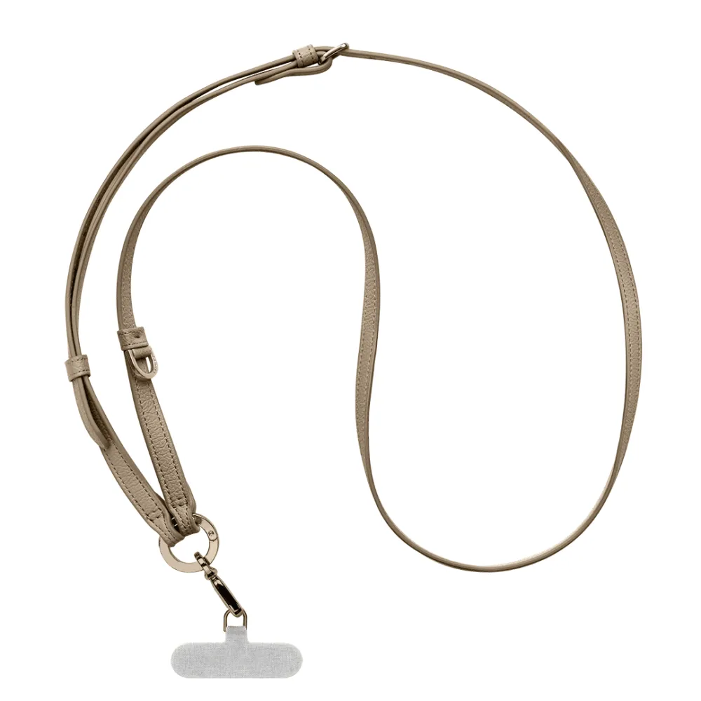 Modern Pebbled Crossbody Phone Strap