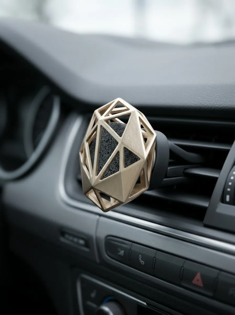 Modern Geometric Metal Car Air Freshener