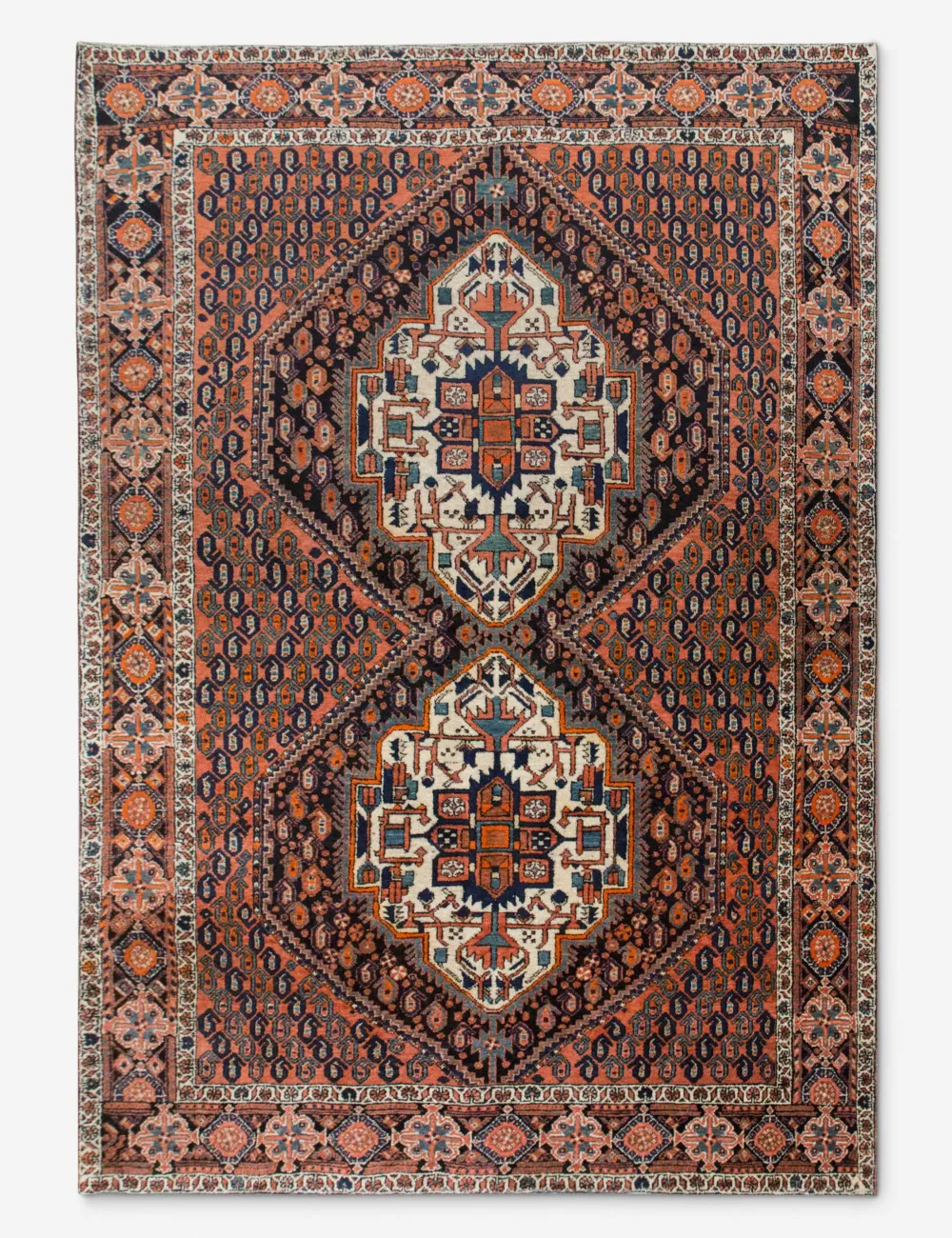 Vintage Inspired Warm Distinctive Turkish Inspired Hand Knotted Wool Area Rug