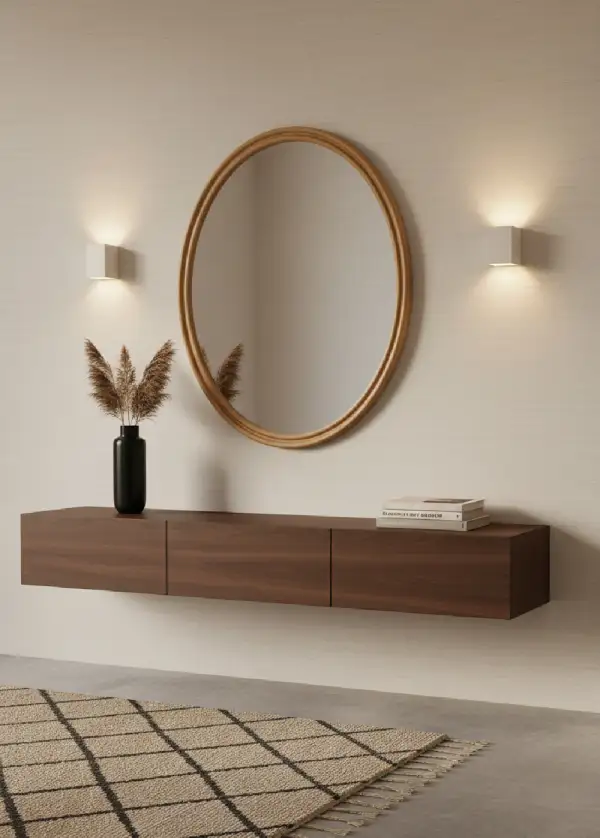 Arched Oval Wall Mirror