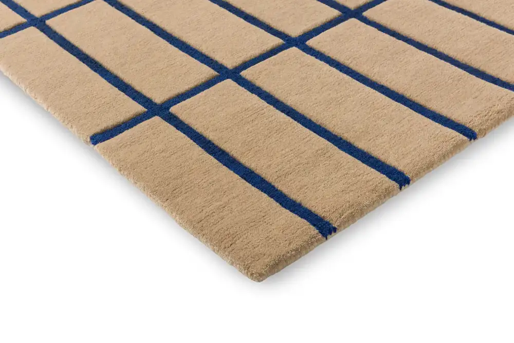 Wool Tufted Geometric Area Rug