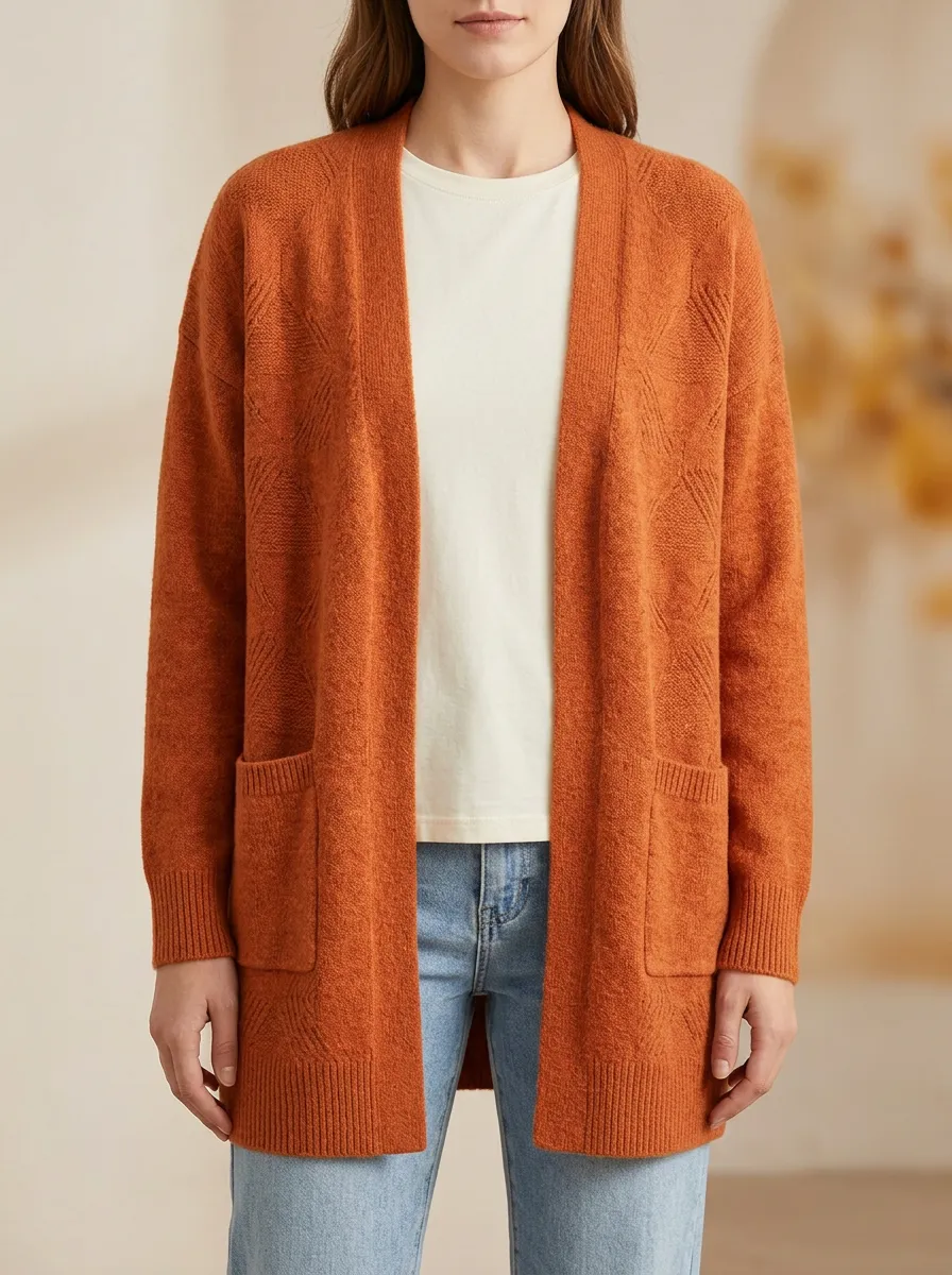 Geometric Knit Cardigan