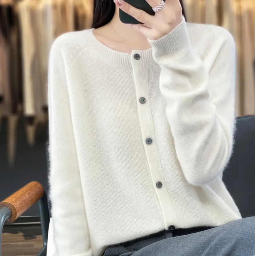 Lightweight Wool Cardigan