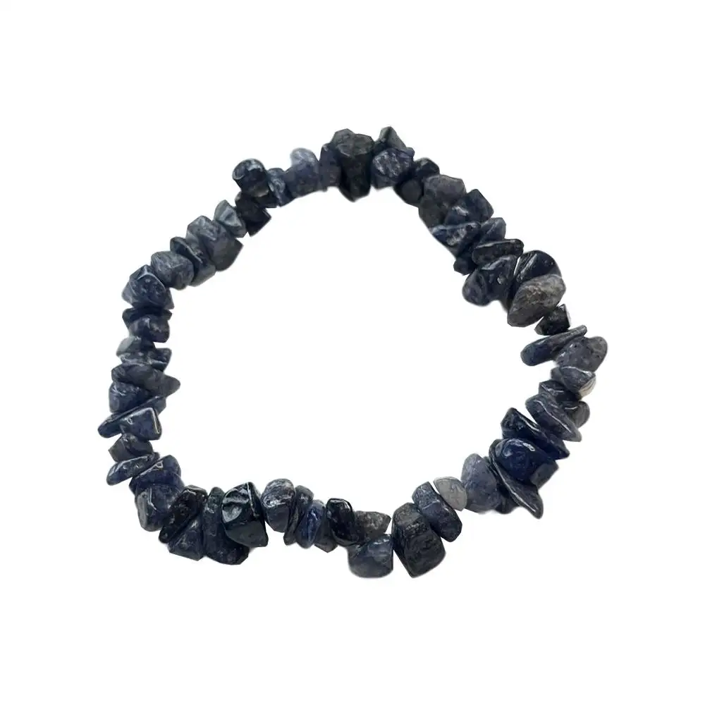 Chip-Stone Stretch Gemstone Crystal Bracelet