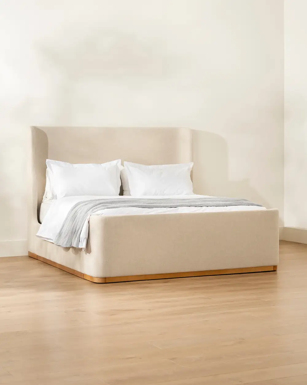 Upholstered Wood Bed