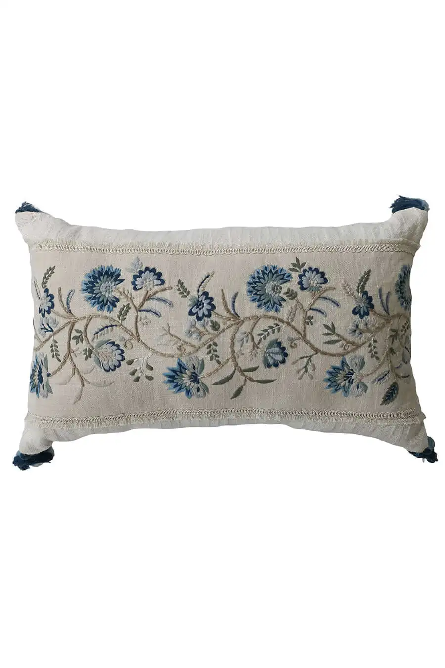 Hand Embroidered Cotton Decorative Cushion Cover