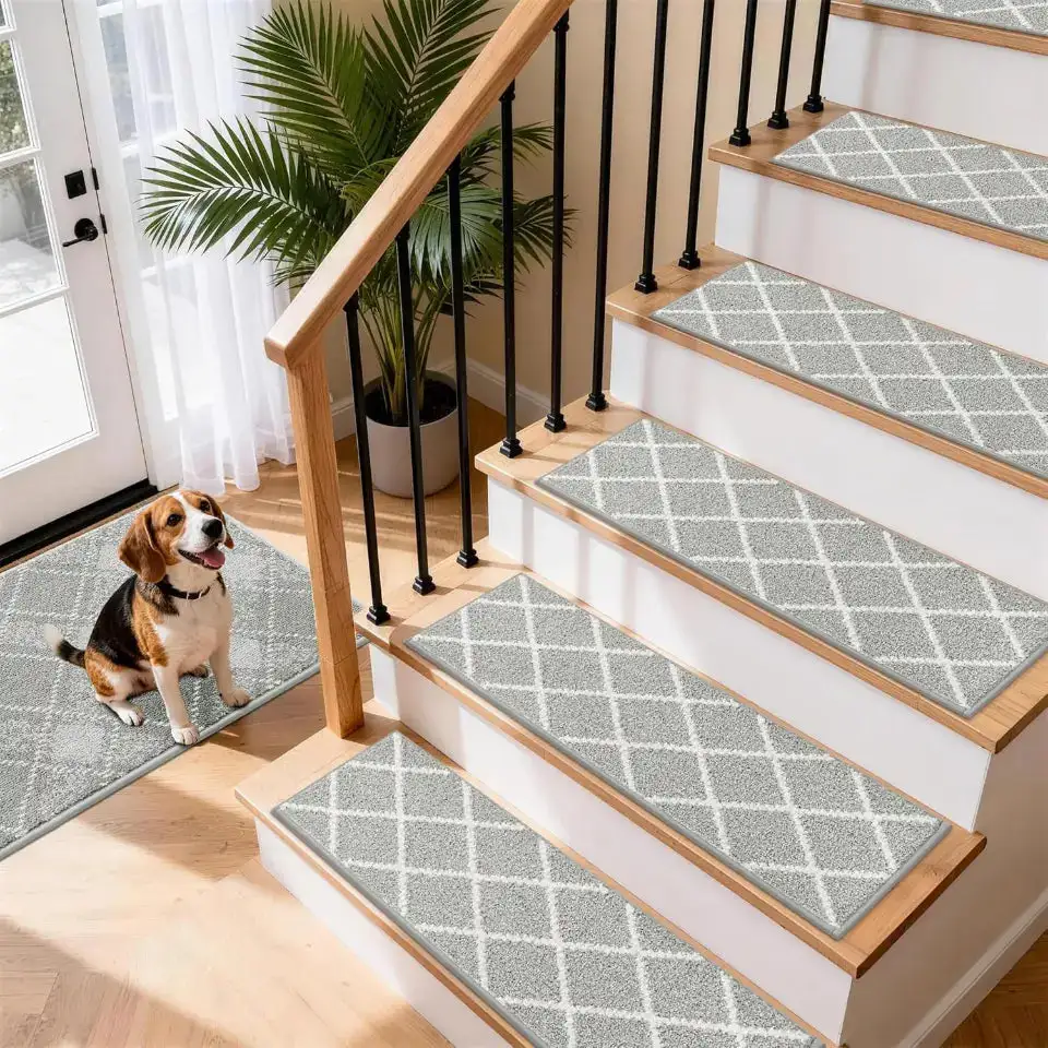Trellis Lattice Stair Carpet Set