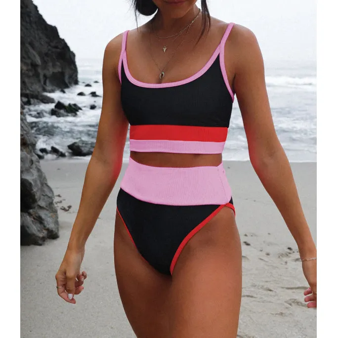 Women's Colorblock Swim Set