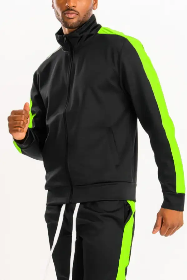 Single Stripe Track Jacket Athletic Style