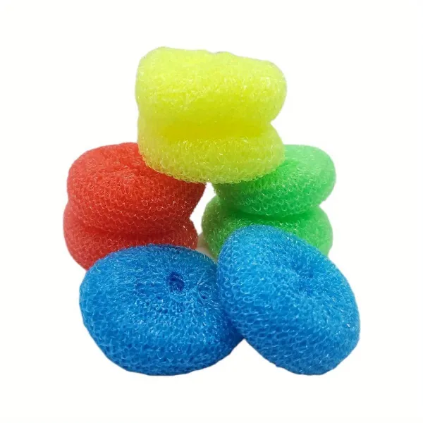 8 Pack Colorful Mesh Scrubbers Set