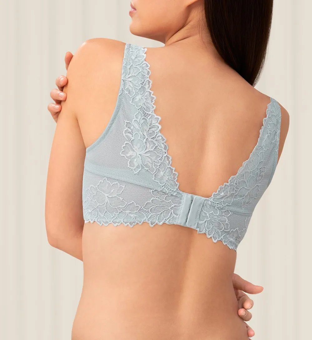 Women's Non-Wired Padded Lace Lightweight Breathable Bra