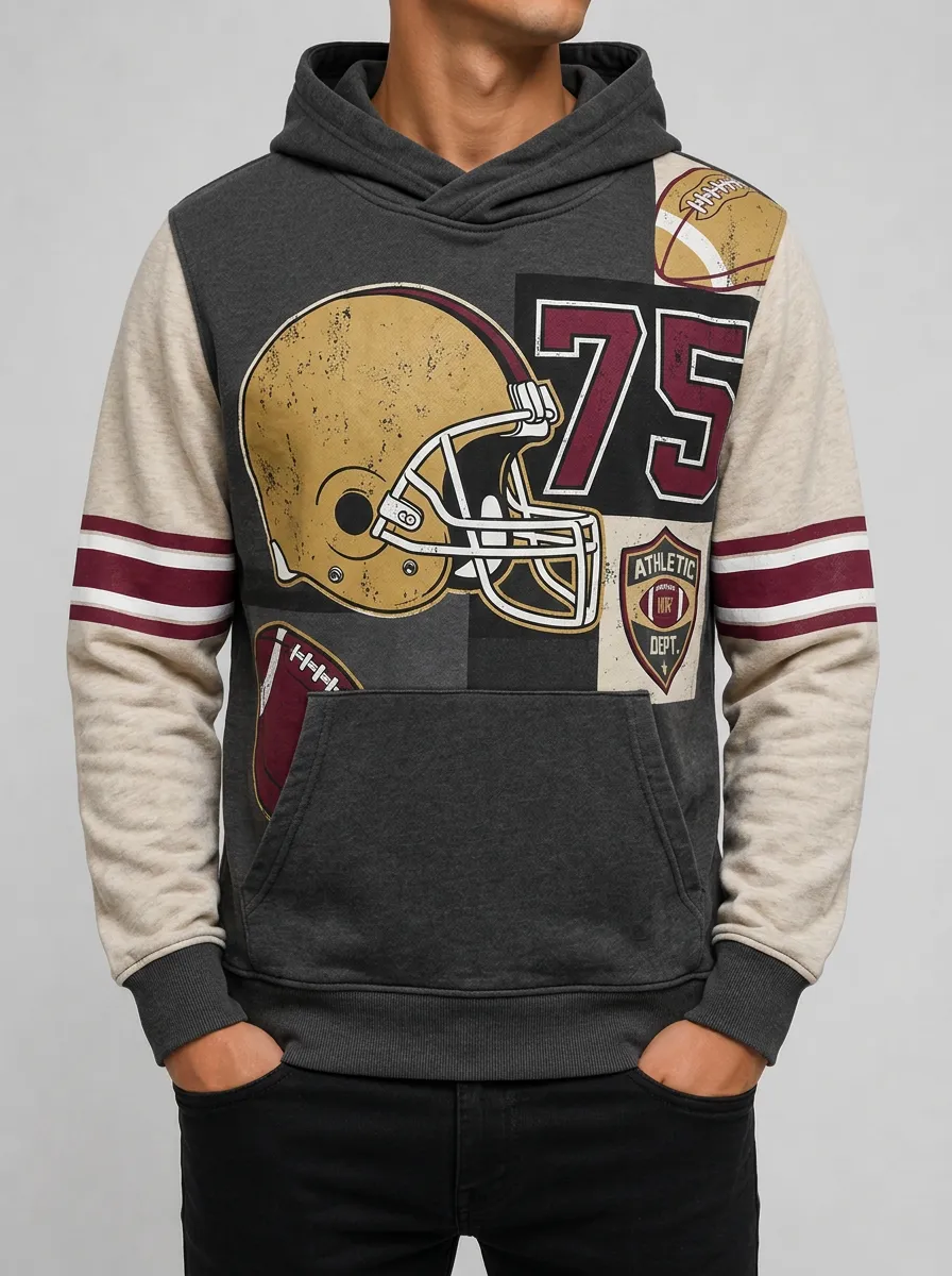Men's End Zone Heritage Football Hoodie