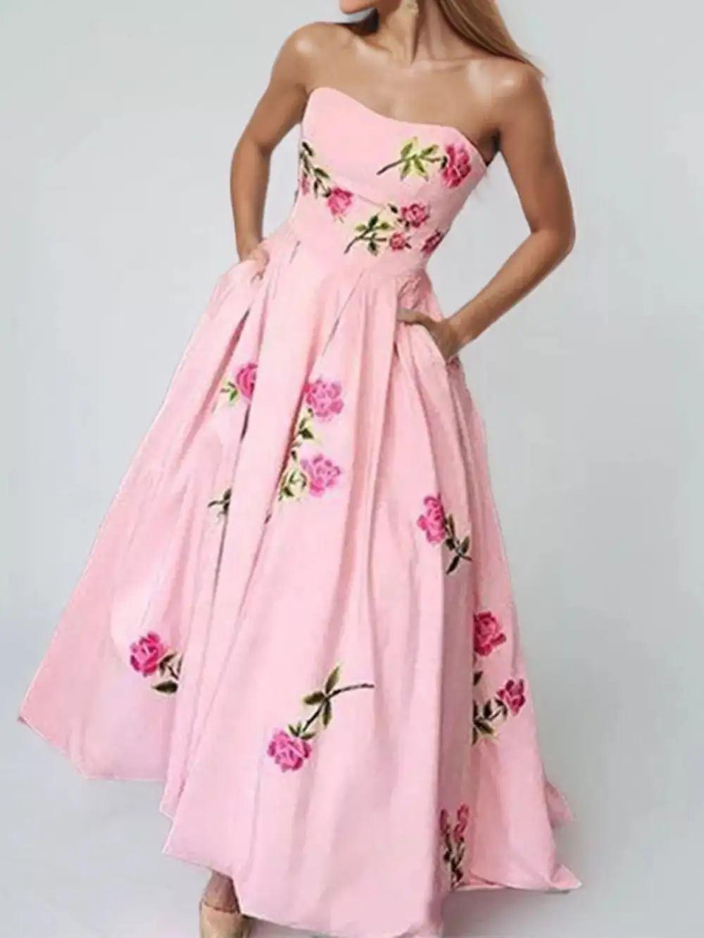 Refined Floral Maxi Dress