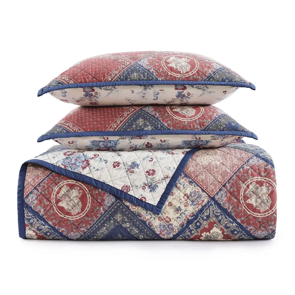 Reversible Patchwork Quilt Set
