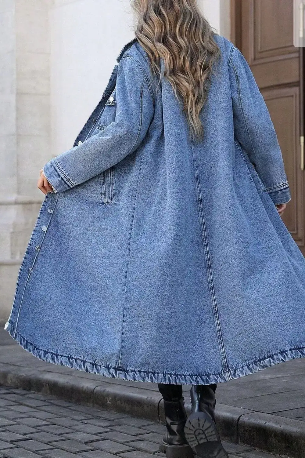 Longline Button-down Jacket