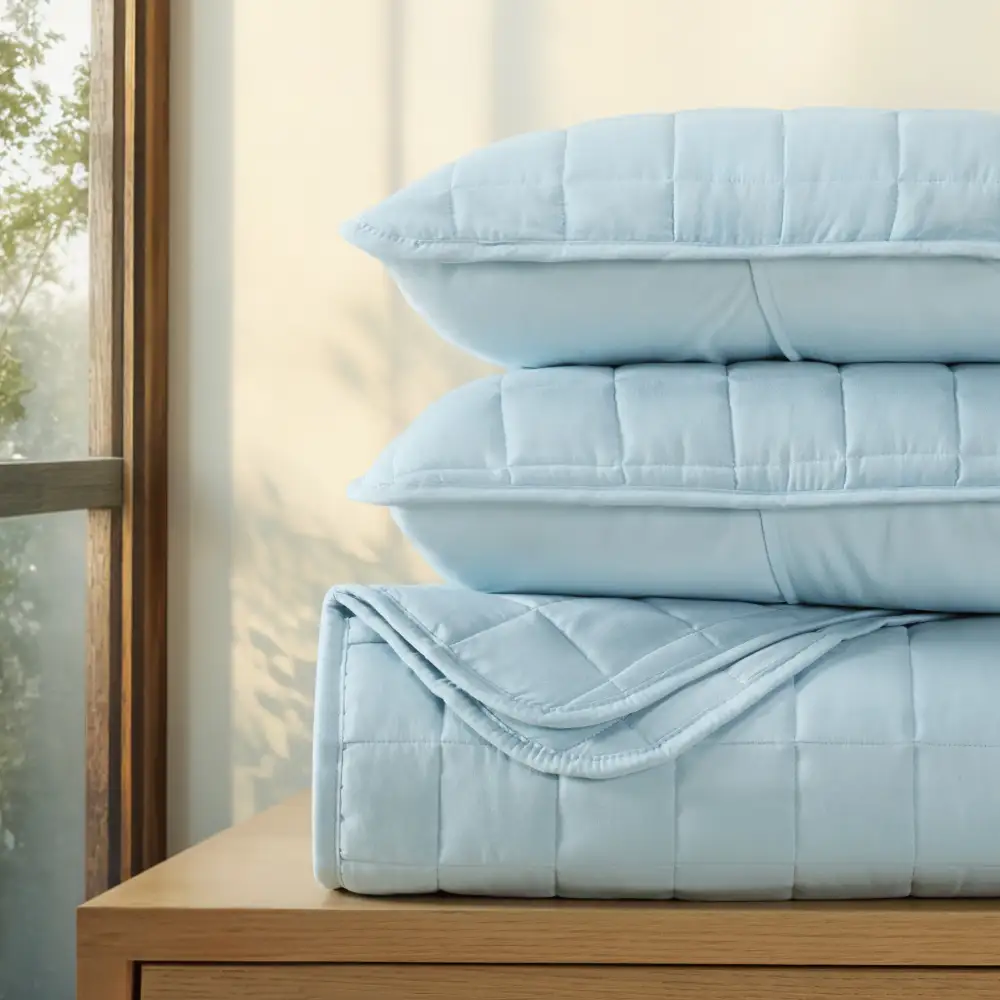 Square Quilted Coverlet Set