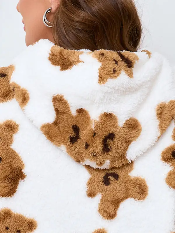 Pocketed Long-Sleeve Relaxed Knit Sweatshirt