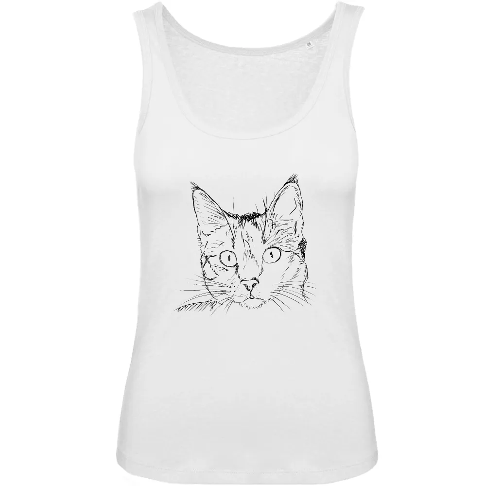 Sketch Cat Graphic Tank
