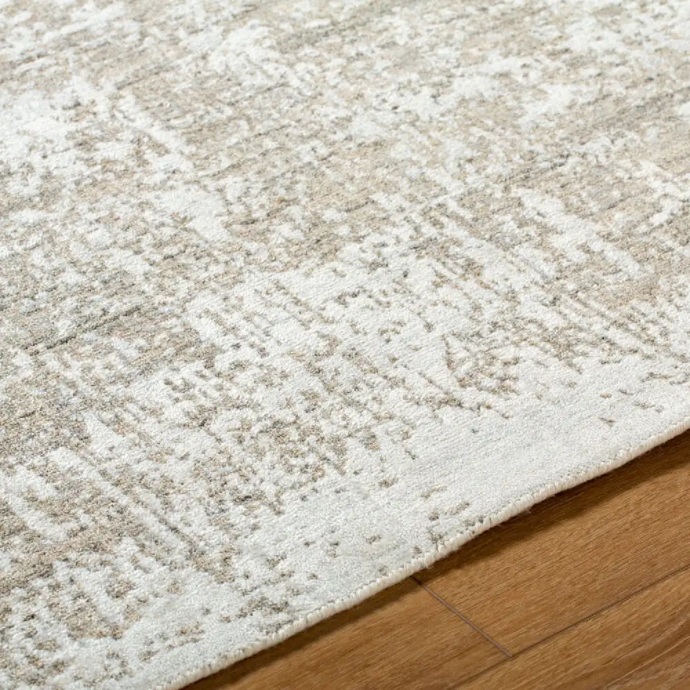 Hand-Knotted Viscose Blend Carpet