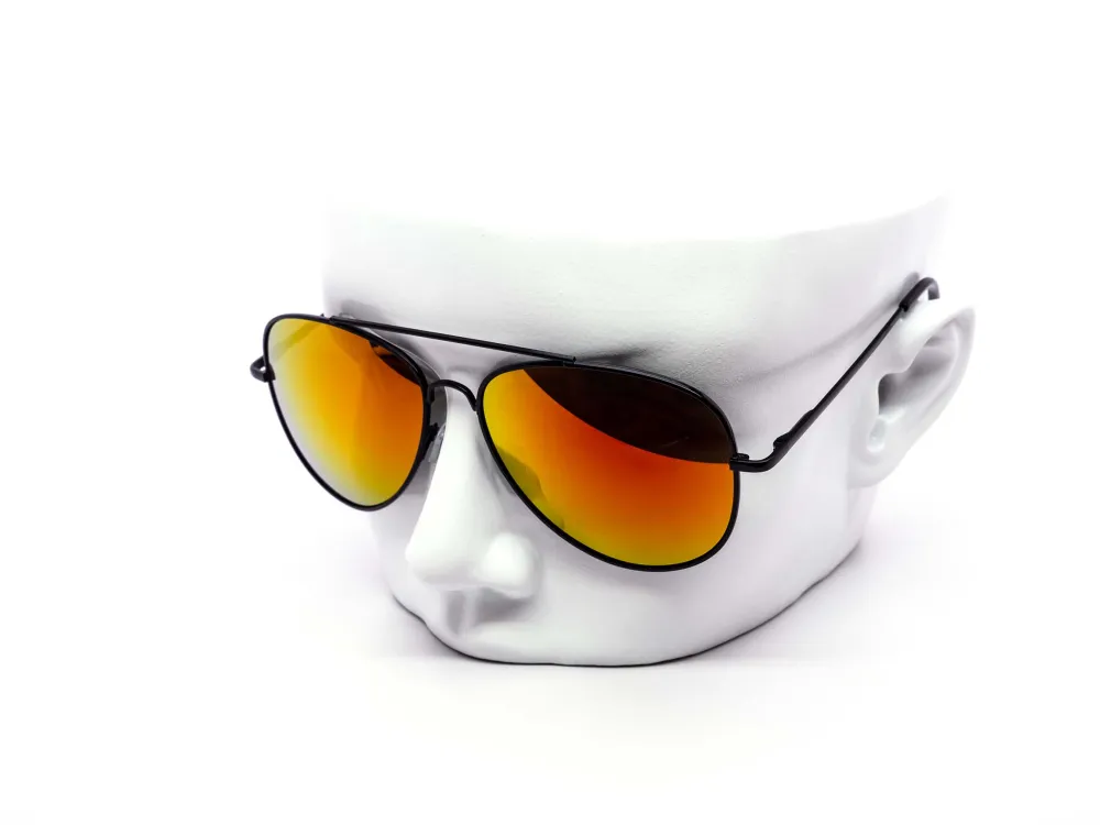 Twelve-Piece All- Classic Metal Aviator Mirror Sunglasses