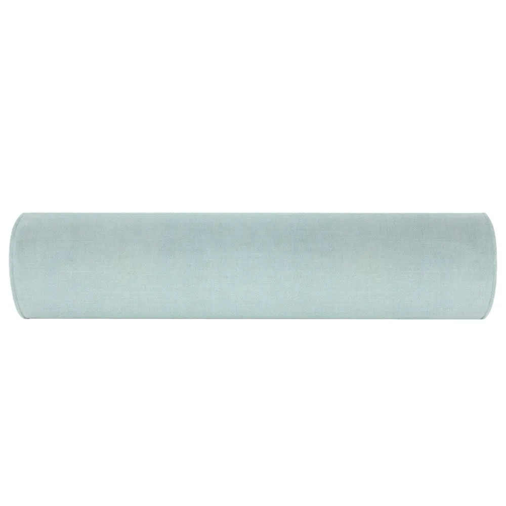 Tailored Velvet Self-Welt Bolster Pillow
