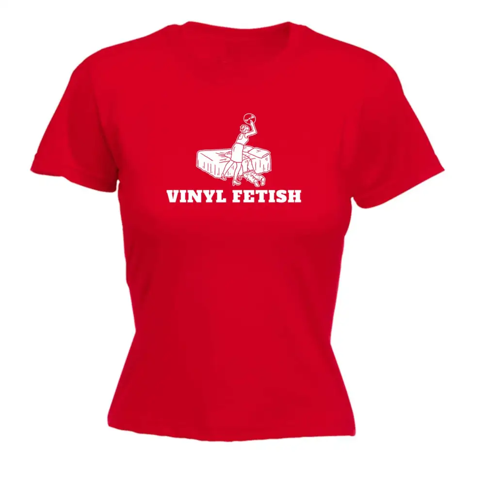 Vinyl Record Graphic Fitted Tee