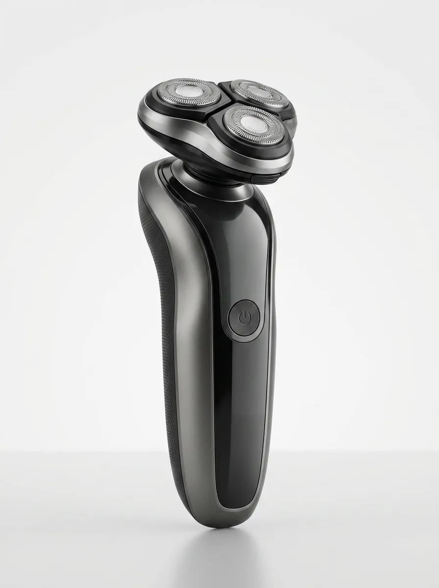 Rotary Triple-Head Electric Shaver for Beard Grooming