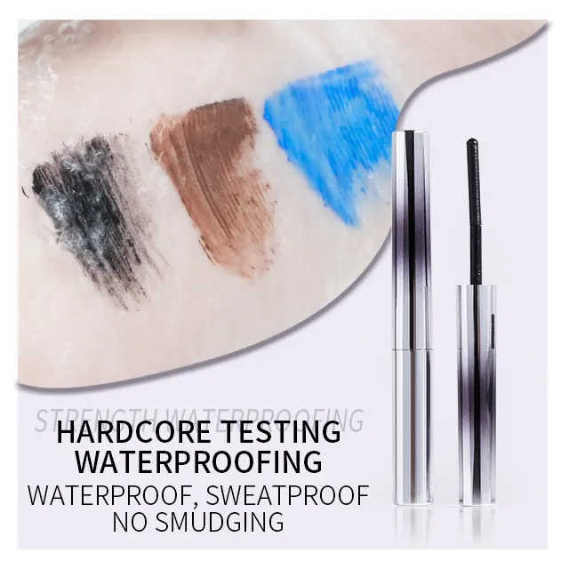 Metal Mascara Stereoscopic Fibrous Eye Black Cosmetics Lifing Waterproof Mascara