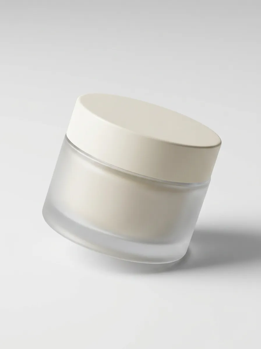 Moisturizing Facial Cream in Printed Jar