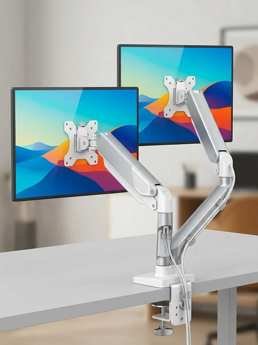 Flexible Dual Display Monitor Stand