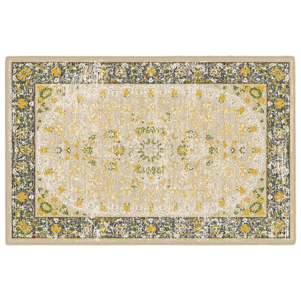 Traditional Floral Border Area Rug